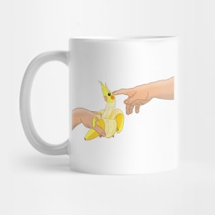 Michelangelo Banana Cockatiel Mug